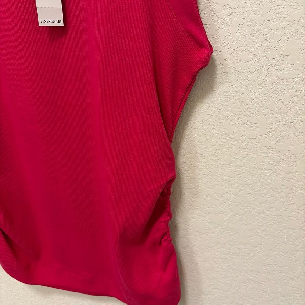 WHBM For Me Ribbed Ruched Side Tank - Picture 4 of 6